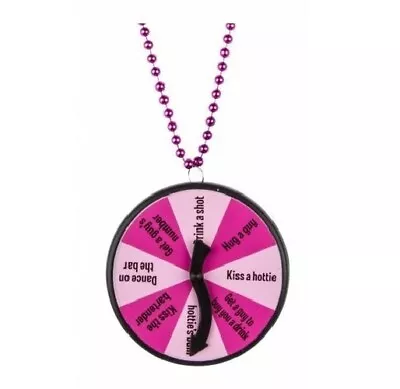 Hens Night Party Game Activity Spinner Necklace Bachelorette Dare Drinking Find • $13.50