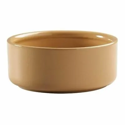 Mason Cash Dog Bowl (Unlettered) - Tan Ceramic Durable Anti Tip Water/Food Dish • £13.15