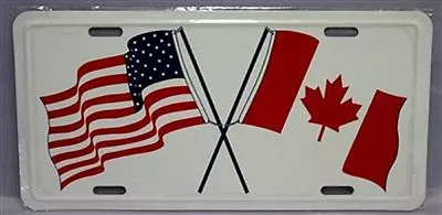 USA United States Canada Canada 6 X12  Aluminum License Plate Tag • $8.88