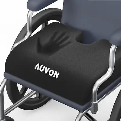 Wheelchair Seat Cushion - Memory Foam Pressure Relief Cushion Waterproof 18x16x3 • $31.18