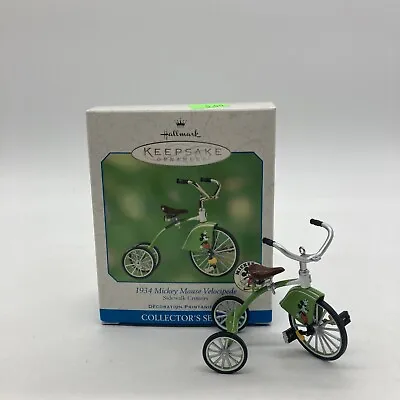 Hallmark Keepsake 1934 Disney Mickey Mouse Velocipede Sidewalk Cruisers 2001  • £29.18