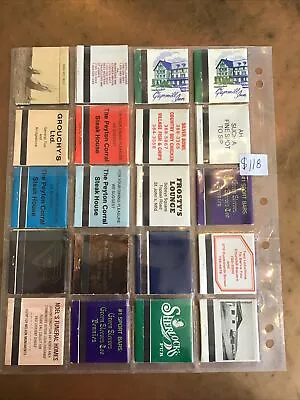 Lot Of 20 Mixed Vintage NewFoundLand NFLD NF Empty Matchbook Covers  #118 • $7.28