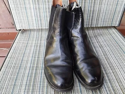 Vtg Marlborough England Ladies Black Jodphur Riding Boots Chelsea Boots 6.5b • $45