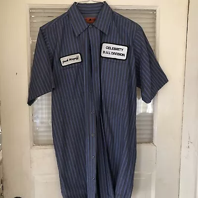 Vintage Mechanic  Auto Shop Shirt Men's M-SSL Excellent Striped • $24.99