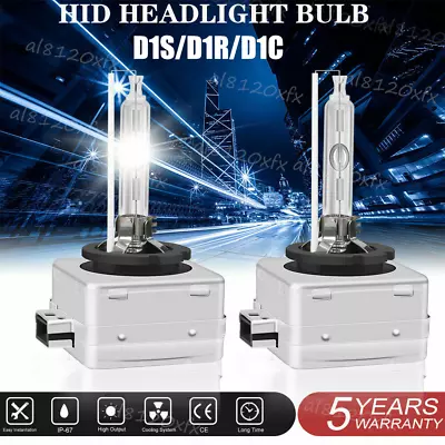 2 X D1C D1S D1R 6000K Super White Xenon Headlight Light Bulbs OEM Replacement • $12.99