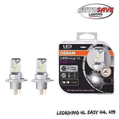 NEW Osram LED H4/H19 HL Easy LEDriving 12V 18.7W/19W P43t/PU43t-3 6000K White • $69.40