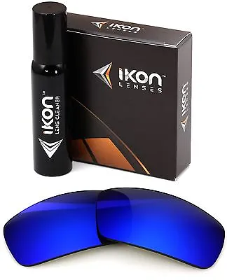 Polarized IKON Iridium Replacement Lenses For Oakley Pit Bull Deep Blue Mirror • $35.90