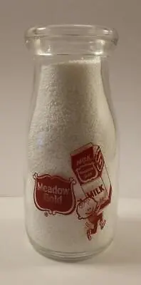 Very Nice Meadow Gold Dairy 1/2 Pint Milk Bottle #2 • $14.99