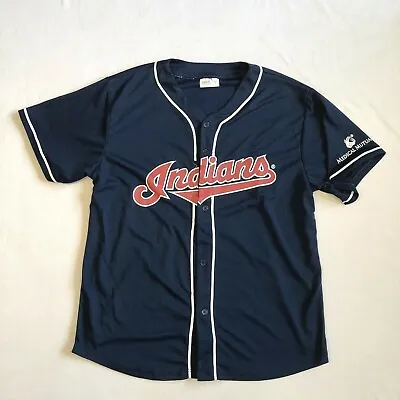 Cleveland Indians #13 Omar Vizquel Giveaway Promotional Button Jersey Size XL • $24.99