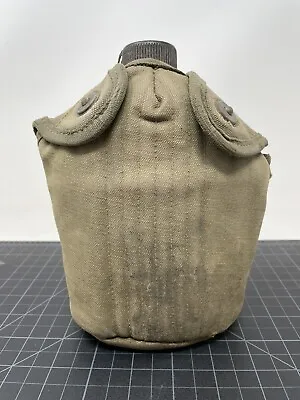 Vintage WW2 US Military 1945  SMCO Marked Canteen W/ Cover • $39.99