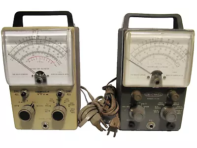 Lot Of 2Heathkit Vintage VTVM Vacuum Tube Voltmeters  IM-18 & V-7A • $69.99