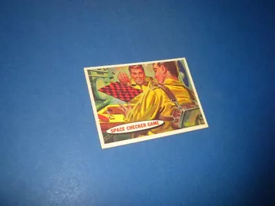 SPACE CARDS #21 Topps 1957 T.C.G.  BLUE BACK Trading Card TARGET MOON • $12.50