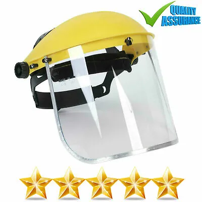 NEW VISOR FACE SHIELD EYE PROTECTION GUARD SAFETY WORK WEAR Welding Grinding  • £9.89