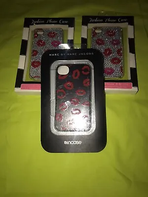 Lot Of 1 MARC BY MARC JACOBS Black Red Lips Silicone IPhone 4/4S Case 2 Lip Case • $8