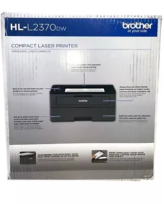 Brother HL-L2370DW Compact Monochrome Laser Printer • $198.88