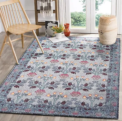 $308.44 • Buy LoomBloom Hand Woven Victoria William Morris Oriental Area Rug Gray Blue Multi 