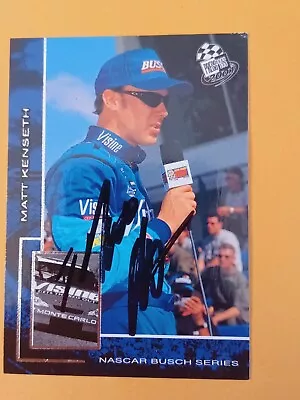 Matt Kenseth Signed 2001 Press Pass - NASCAR - Autographed • $2.99