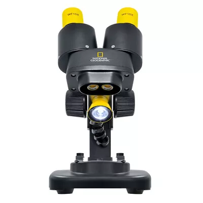 Bresser National Geographic Kids 6y+ 20x Stereo Microscope W/ 12 Mineral Samples • $222