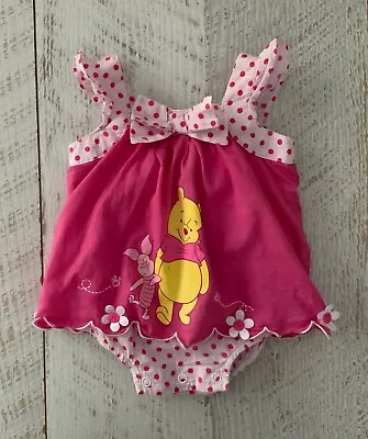 Disney Baby  Sz 0-3 Mths  One Piece Cotton Allinone - Pooh Bear • $9.90