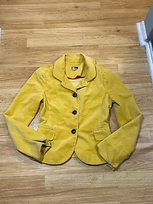 J. Crew Mustard Yellow Velvet 100% Cotton Blazer Sz 2 • $45