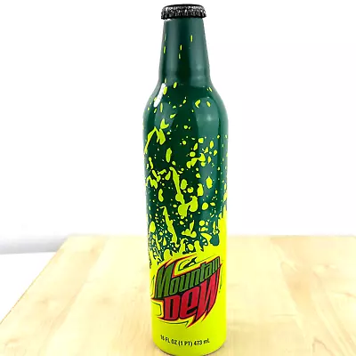 Mountain Dew Green Label Art Splish Splash 16oz Full Bottle • $18