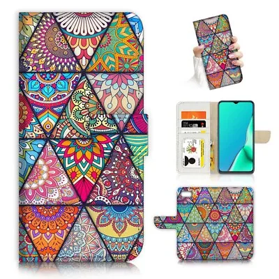 $12.99 • Buy ( For IPhone 6 / 6S ) Wallet Flip Case Cover PB24153 Abstract Mandala