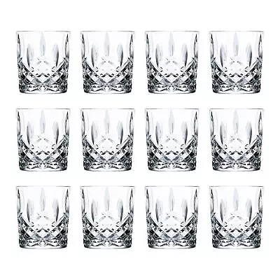 $70.90 • Buy 12x Whiskey Tumblers Set RCR Crystal Cut Glass Glasses DOF Old Fashioned 340ml