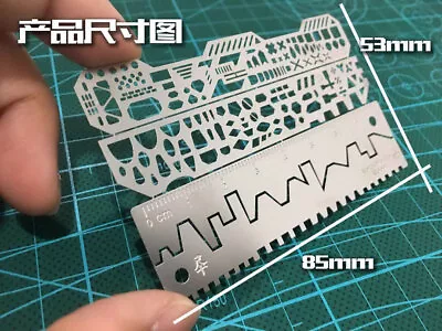 $6.61 • Buy Alexen Scribing Ruler And Template For 1/100, 1/144 Scale Models