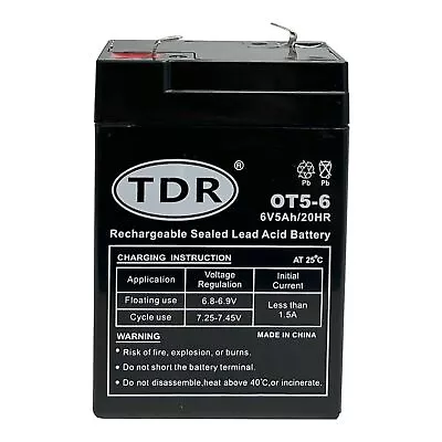 6V AGM Deep Cycle Battery SLA Sealed UPS APC Alarm Toy Replace 4Ah 4.5Ah 5Ah • $26.95