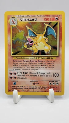 $128.50 • Buy Pokémon TCG Charizard Base Set 4/102 Holo Unlimited Holo Rare Light Play