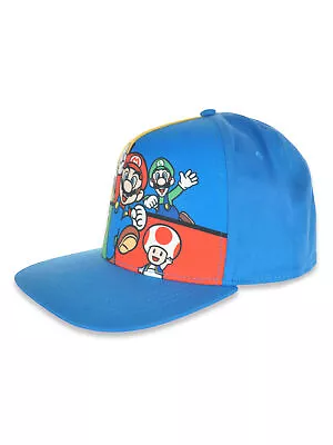 Super Mario Boys' Video Gamer Baseball Cap Hat - Royal Blue One Size • $12.99
