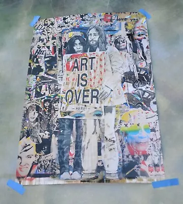 Mr Brainwash John Lennon Yoko Art Is Over Here Offset Litho Poster Print. • $399