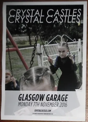 £6.99 • Buy Crystal Castles - Live Music Show Nov 2016 Promotional Tour Concert Gig Poster