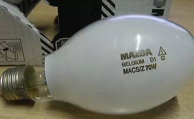 £10.79 • Buy 70w E27 High Pressure Sodium Vapour Floodlight Bulb Mazda MACS/Z 70W 186111