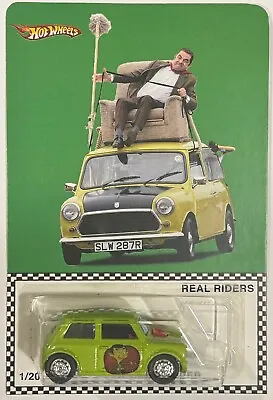 MORRIS MINI Custom Hot Wheels Car W/ Real Riders Mr. Bean Mini Cooper Series • $97.77