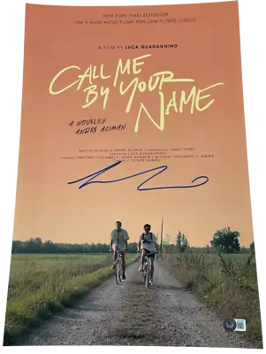 $329.07 • Buy Luca Guadagnino Signed 12x18 Photo Call Me By Your Name Autograph Beckett