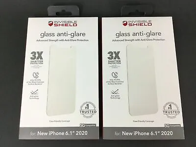 $34.95 • Buy 2x Zagg Invisible Shield Glass Anti-Glare Screen Protectors - IPhone 12 & 12 Pro