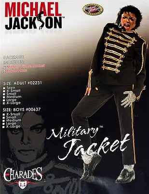 MICHAEL JACKSON King Of Pop Mens Military Prince JACKET And PANTS COSTUME New • $49.95