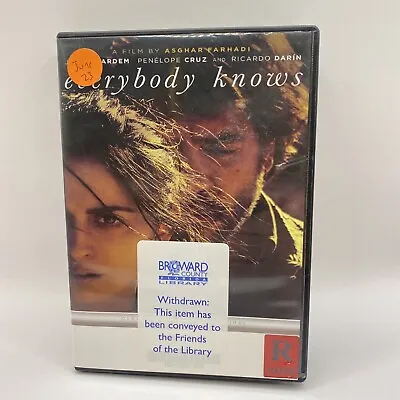 Everybody Knows (Todos Lo Saben) (DVD 2018) • $3.34