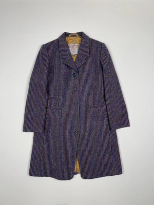 $200 • Buy Harris Tweed Vintage Multicolor Wool Coat Missoni Vivienne Beaver Of Bolton