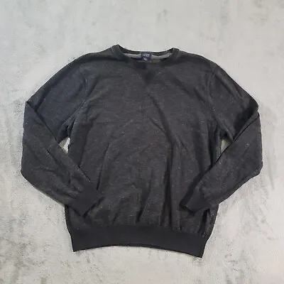 J.CREW Sweater Mens Large Gray Crew Neck Sweatshirt Long Sleeve Pullover • $16.07