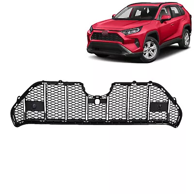 Fits 2019-2021 Toyota RAV4 Front Bumper Hood Grille Maserati Style Chrome Trim • $29.89