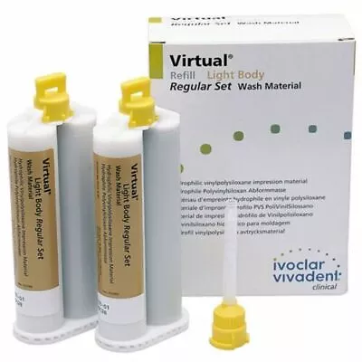 Ivoclar Vivadent Virtual Light Body VPS Impression Material 2 X 50ml • $52.24