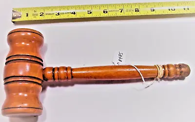 Gavel Vintage Light Weight 6 Oz. 10-3/8  Long Wooden Gavel • $27.12