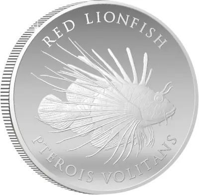 Red Lion Fish 1 Oz Silver $1 Pitcairn Islands 2023 ST/BU • $24.30