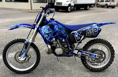 YZ125 YZ250 Graphics Kit For Yamaha 1996 1997 1998 1999 2000 2001 #9500-Blue • $170