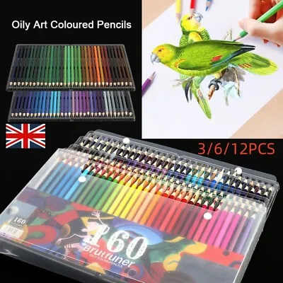 Oil Art Colored Pencils Kit For Kids/Adult Coloring Drawing Art Sketching School • £4.01