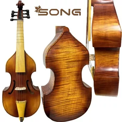 High Quality Hand Made Viol Viola Da Gamba 15 Inch With FretsFlames Maple Wood • $629.10