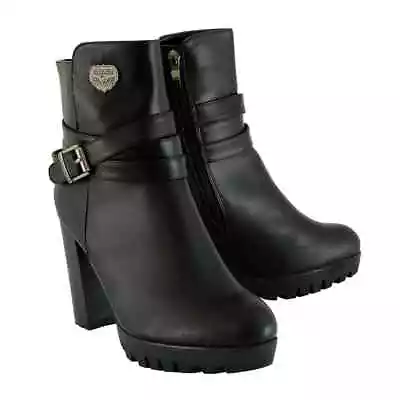 Milwaukee Performance Double Strap Boot W/ Side Zipper & Platform Heel **MBL9435 • $73.99