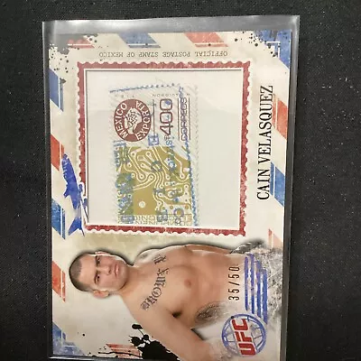 2012 Topps UFC Bloodlines International Airmail Stamps /50 Cain Velasquez    CB7 • $21.50